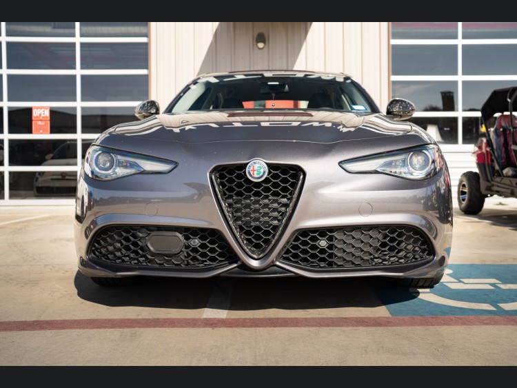 Alfa Romeo Giulia Front V Shield Grill Frame Carbon Fiber Feroce